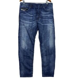 Diesel Narrot Jeans Mens Size 34 Denim Sweatpants Joggers Blue Streetwear